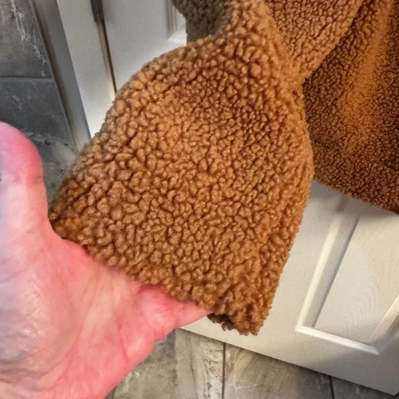 We The Free Warm Brown Teddy Jacket New - Picture 6 of 6